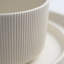 Adelle Ribbed 12-Piece Stoneware Dinnerware Set, Modern Textured Plates and Bowls Set for 4, Microwave & Dishwasher Safe
