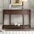 Modern Curved Console Table Sofa Table With 3 Drawers And 1 Shelf For Hallway, Entryway, Living Room-613413922