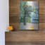 Art mural en métal luxueux «Window By The Sea» par Kathleen Robbins, 12 po x 16 po-1903404459