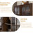 Dark-coffee Solid Wood + Glass Display Cases