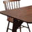 Brown Rectangular Solid Wood Dining Table-1006218111