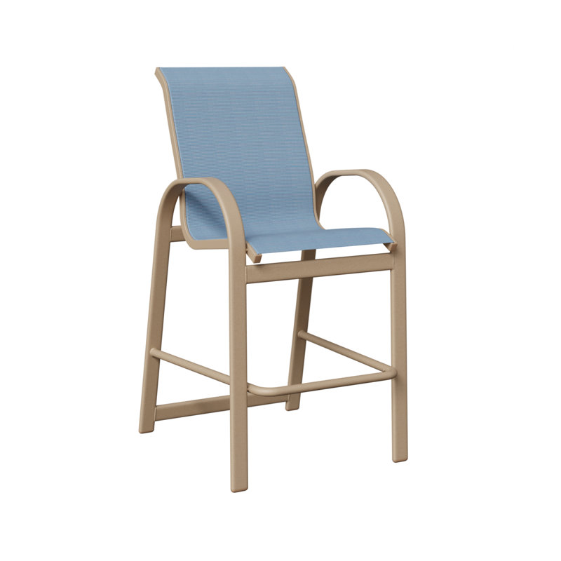 Berlin Gardens Murphy Slings Bar Chair, Dupione Poolside, Sahara Speckle