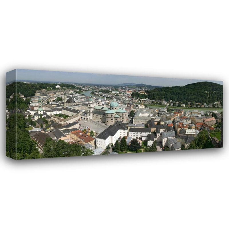 Paysage urbain de Salzburg, H 11 po x l 24 po