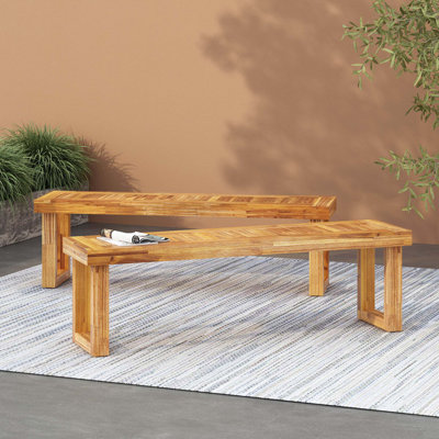 Set Of 2,Portable Bench,Durable For Camping, Picnics, Or Patio