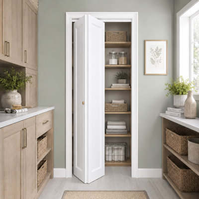 Portes pliantes en bois manufacturé 28 po x 80 po avec quincaillerie