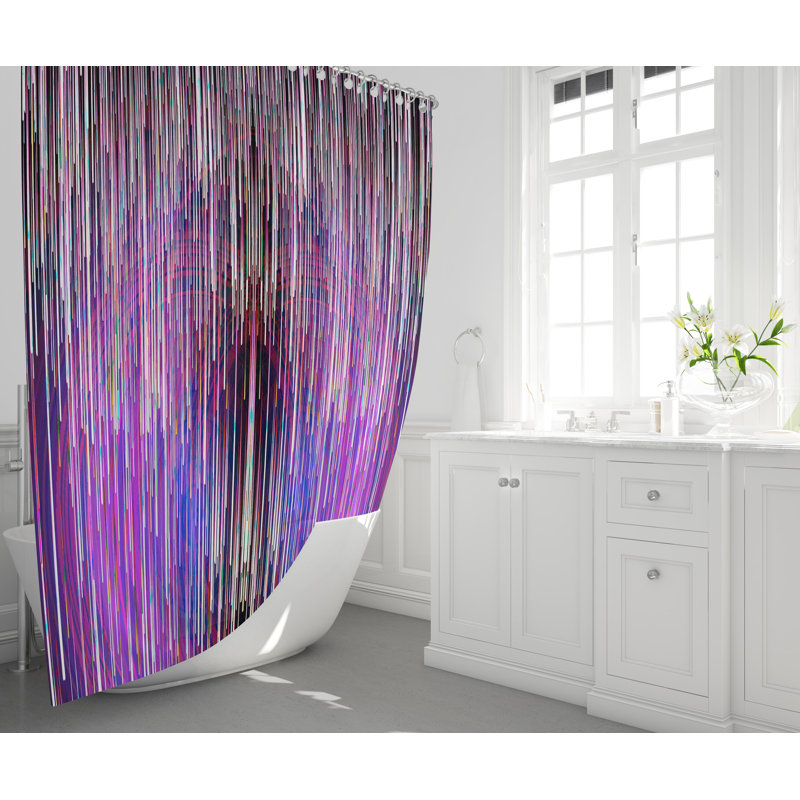 Rideau de douche simple airrion, H 93 po x l 70 po, Mauve