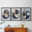 ABSTRACT Series DL III - Impression encadrée de qualité supérieure sur mesure mat - 3 pièces-651858922-651858923