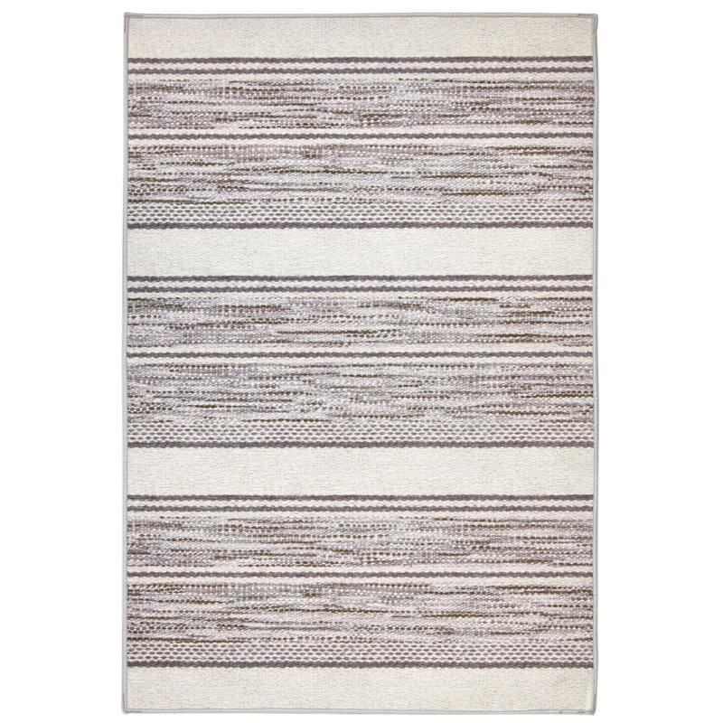 Ellington Stripe Machine Printed Washable Rug, Runner 2'6" x 8', Blue