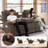 3-seat Reclining Sofa, Modular Recliner Sofa For Living Room And Home Theater, Manual Recliner Chair Set, Hidden Cup Holders ,usb Ports,side Pockets-1074323841