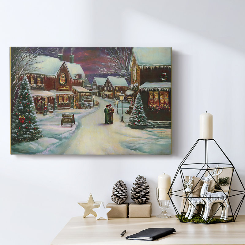 Christmas Holiday Arts - Toile tendue avec châssis, H 40 po x l 60 po