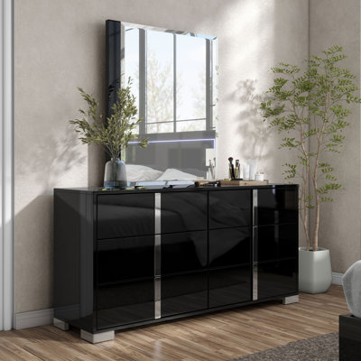 Commode 6 tiroirs avec miroir Duckworth