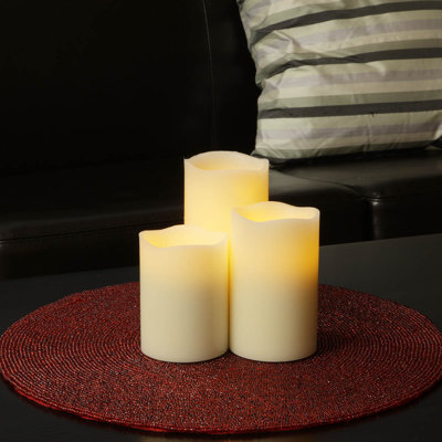 Unscented Flameless Pillar Candle