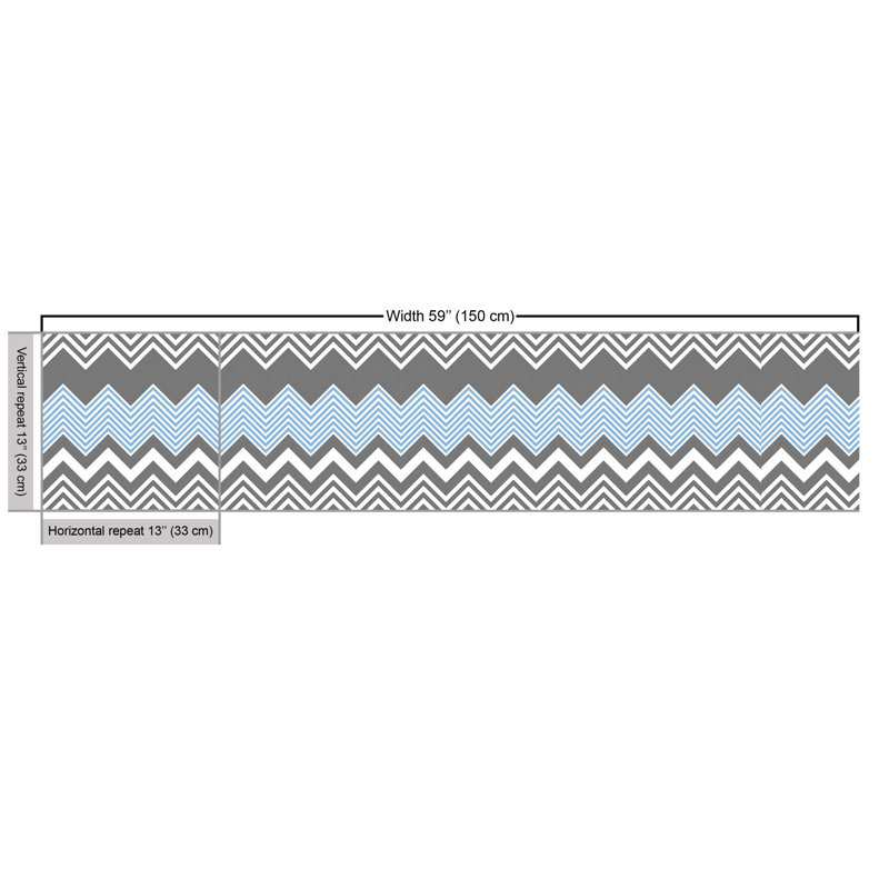 Charley-Jade Bicolour Zigzags Multi-Purpose Fabric