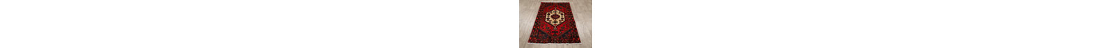 One-of-a-Kind 3'3" X 5' New Age Wool Area Rug in Red