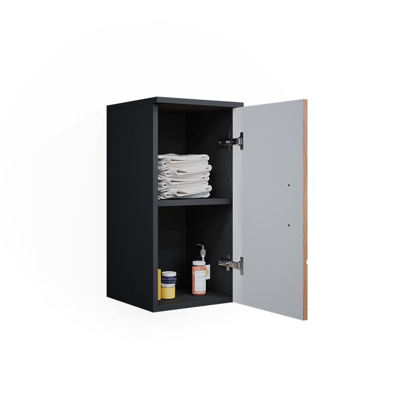 Hängeschrank Bernando, Black/Brown