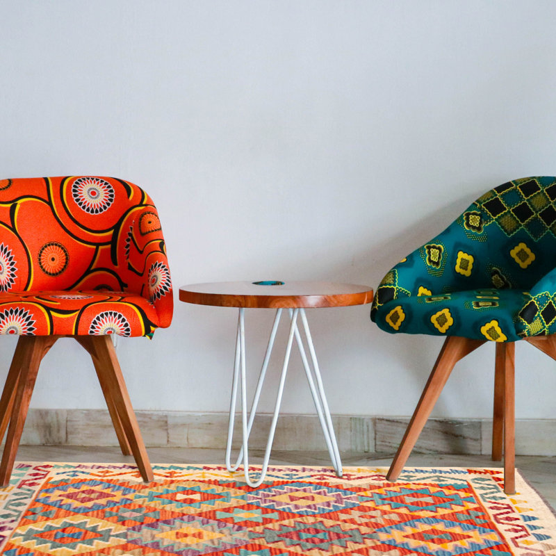Tapis unique en laine nouvel âge 3 pi 1 po x 4 pi 9 po