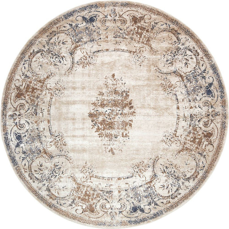 Widener Ikat Indoor Rug, Round 8'