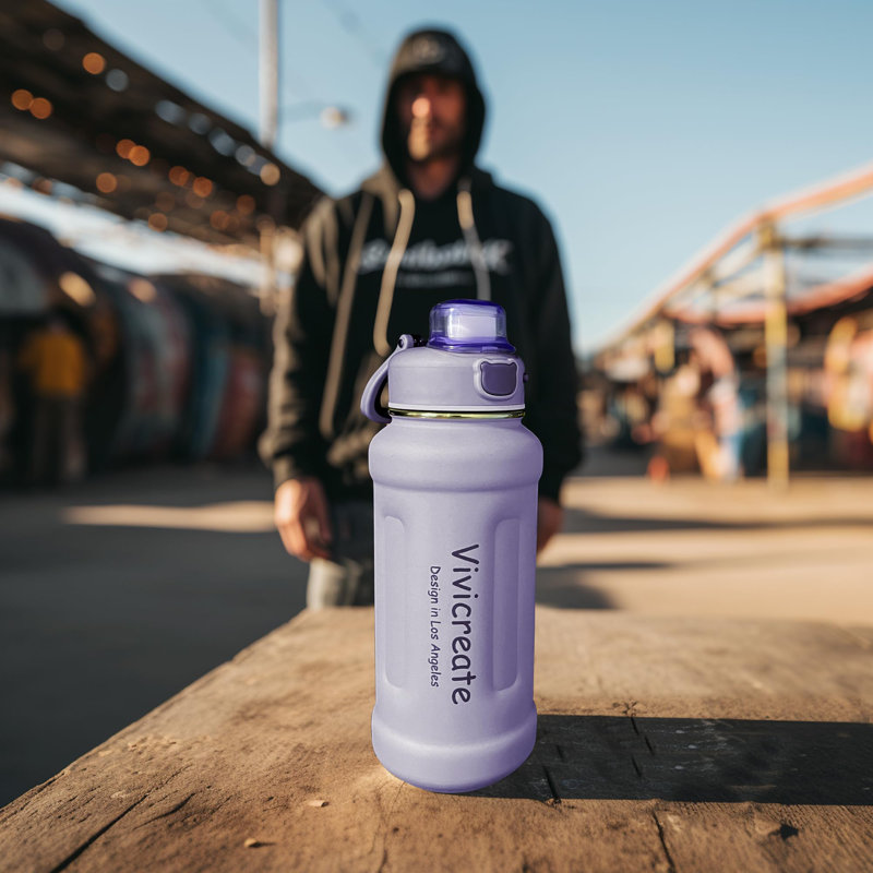 Vivicreate Vacuum Insulated Travel Mug, Purple
