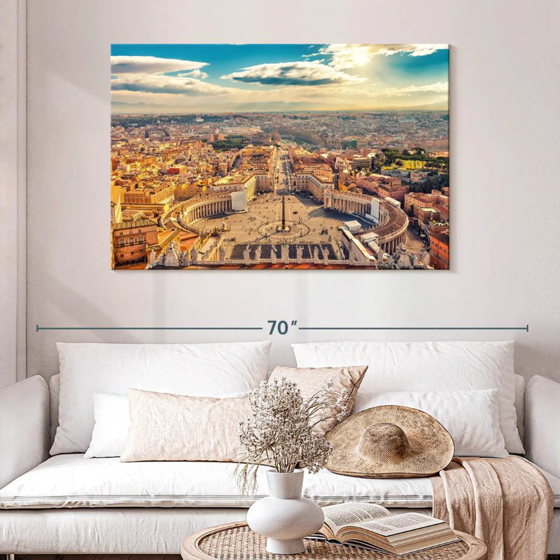Sirci Sunny St. Peter's Square, H 32 po x l 48 po