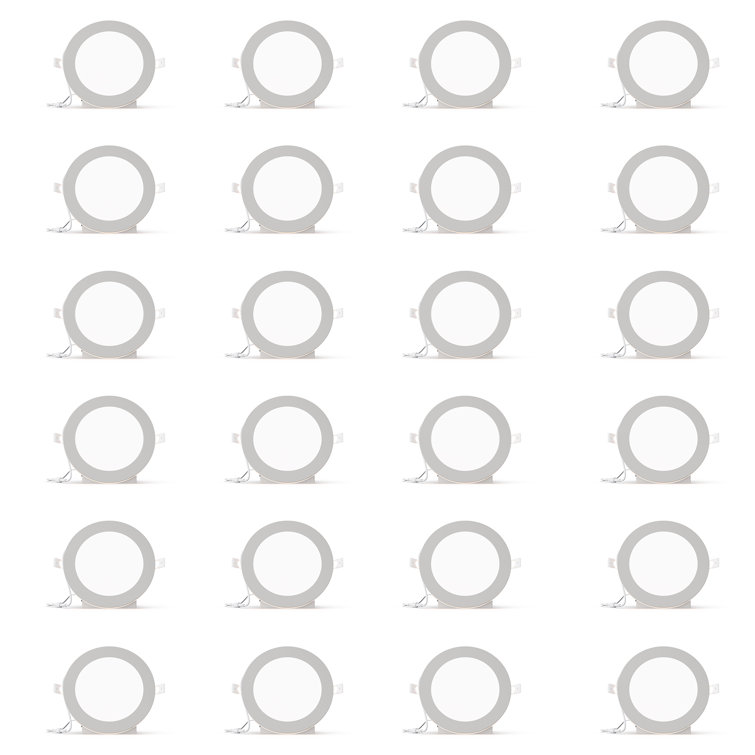6" Slim Recessed LED with Night Light (Set of 24), 12W, 5CCT Selectable, Triac Dimmable