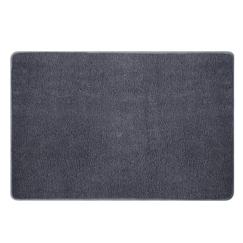Solid Colour Machine Tufted Shag Area Rug, Rectangle 160 x 230 cm, Grey