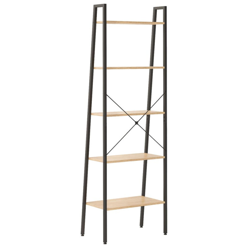 Cassandria 174cm H x 56cm W Steel Ladder Bookcase