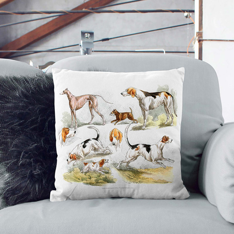 Square Throw Cushion, 40cm H x 40cm W x 15cm D