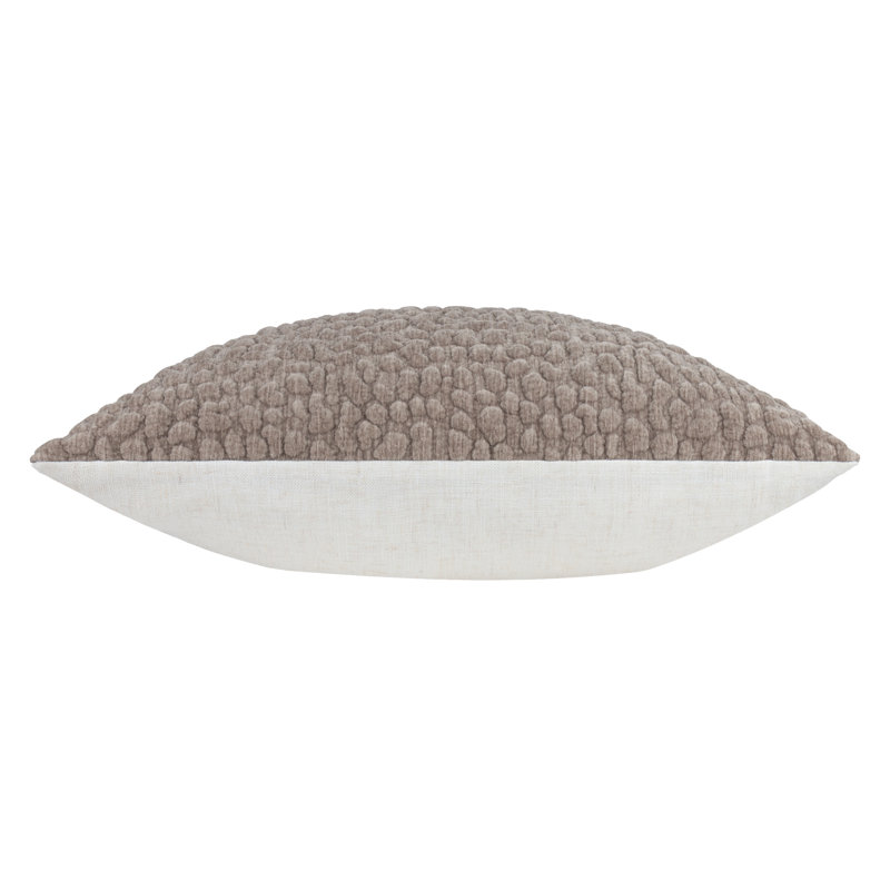 Pebble Square Throw Pillow Cover, Grey