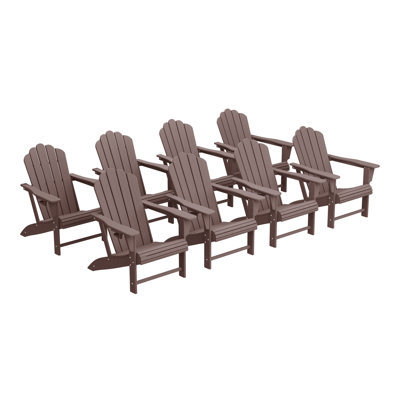 Outdoor Poly Adirondack Chair (Set Of 8)
