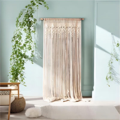 Macramé rideau mural à suspendre à la main Boho rideaux pour toile de fond de mariage
