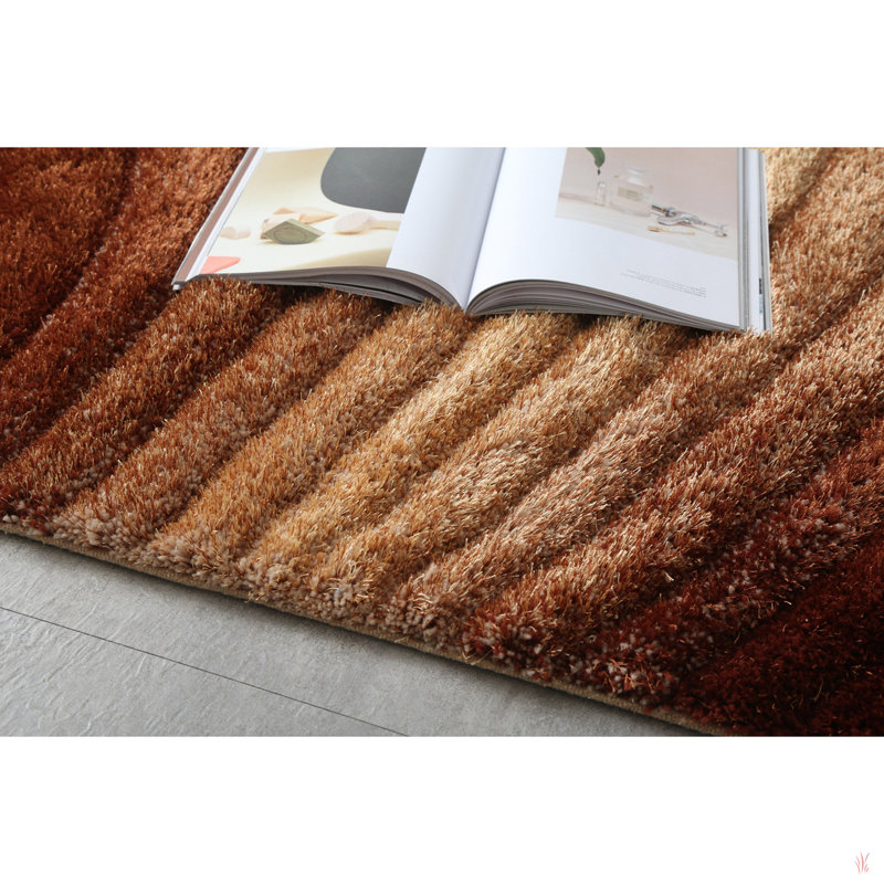 3D Shaggy Hand Tufted Area Rug, Rectangle 2' x 3'