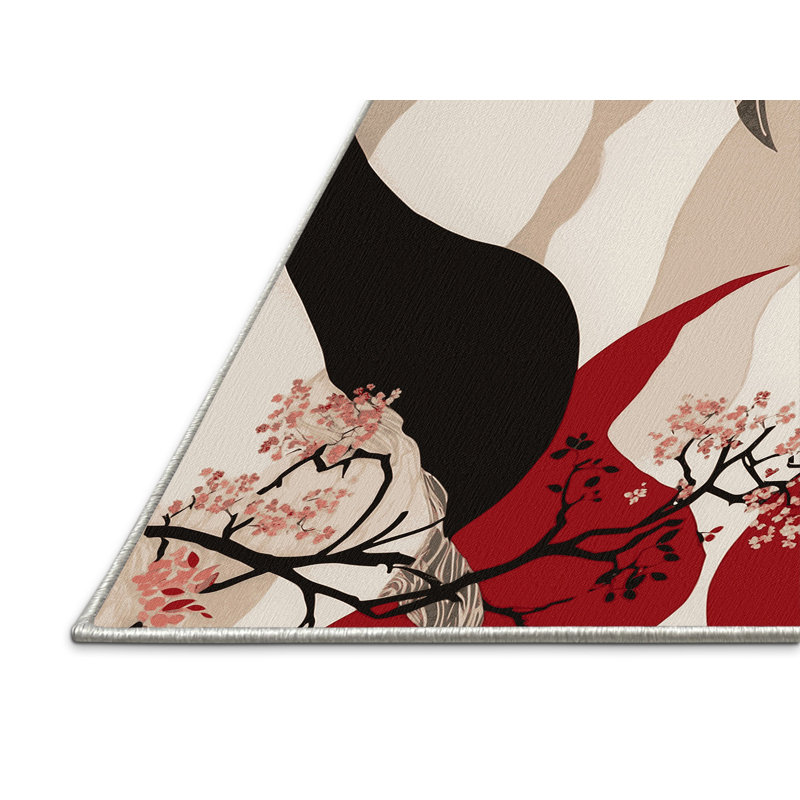 Petal Whispers Rug, Square 6'