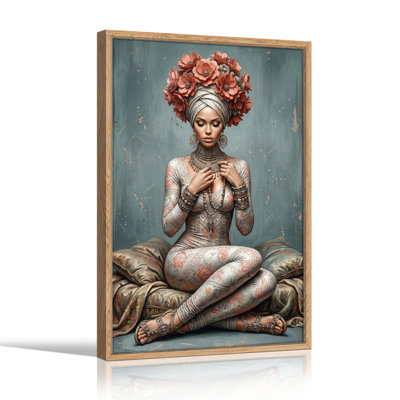 Floral Adornment Canvas Wall Art Set Of 1