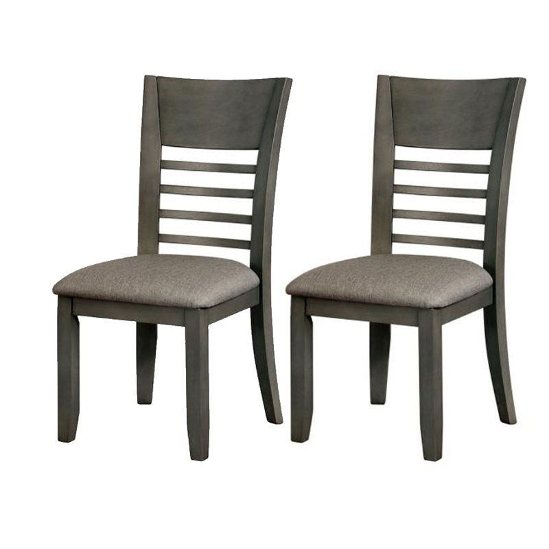 Ison Linen Upholstered Walnut Side Chair