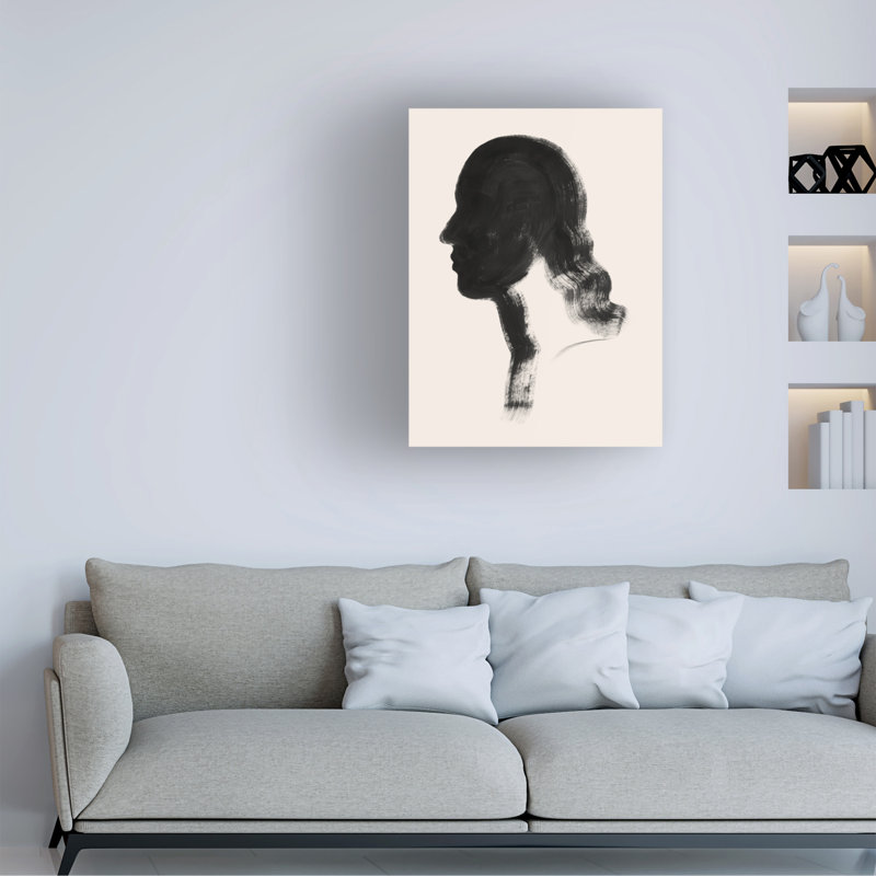 Bolognaise «Brushstroke Cameo IV» sur, H 19 po x l 14 po