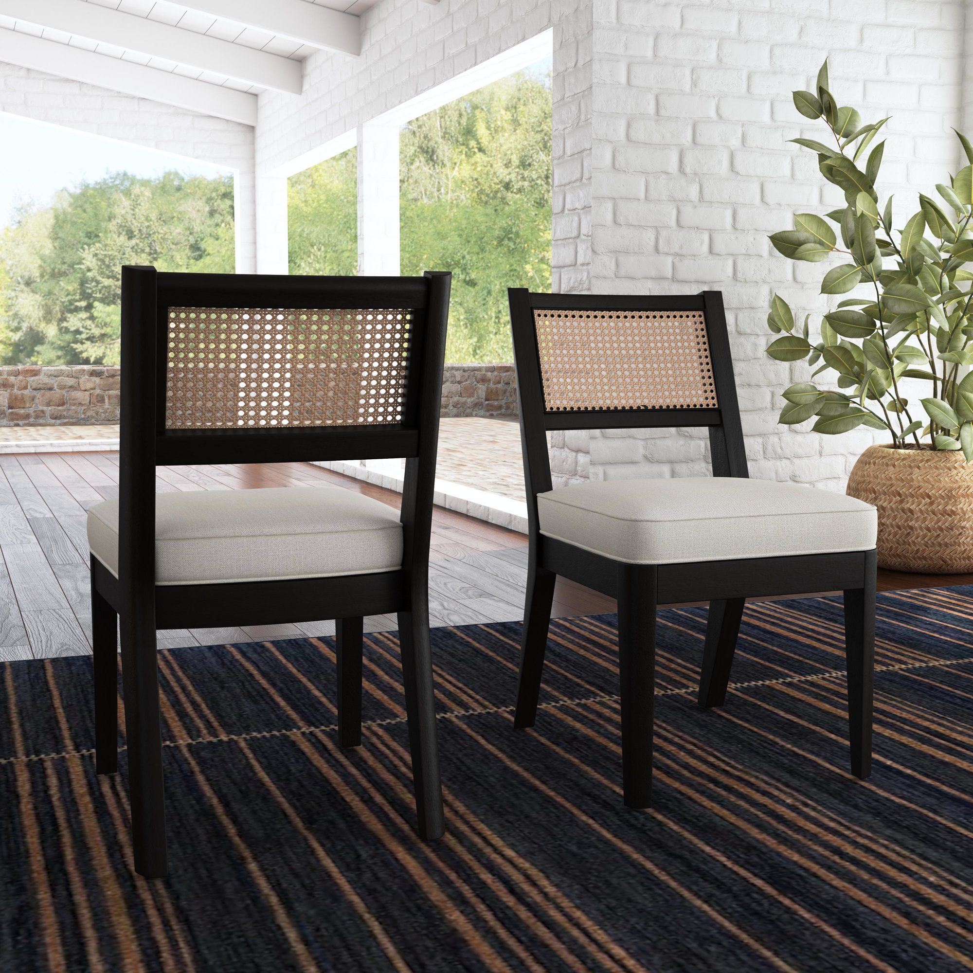 Landeros Dining Chair, Black