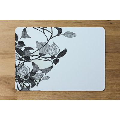 Eakins Wood, Polyester Floral Rectangle Placemat