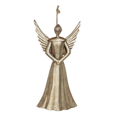 Ange cloche de fer, H 14 po