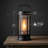 Foxflame Metal Outdoor Solar Lantern with Patented Realistic Flame, 4 pk