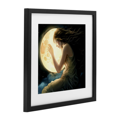 «Ethereal Moon Love», reproduction encadrée sous verre, conception de Sasha