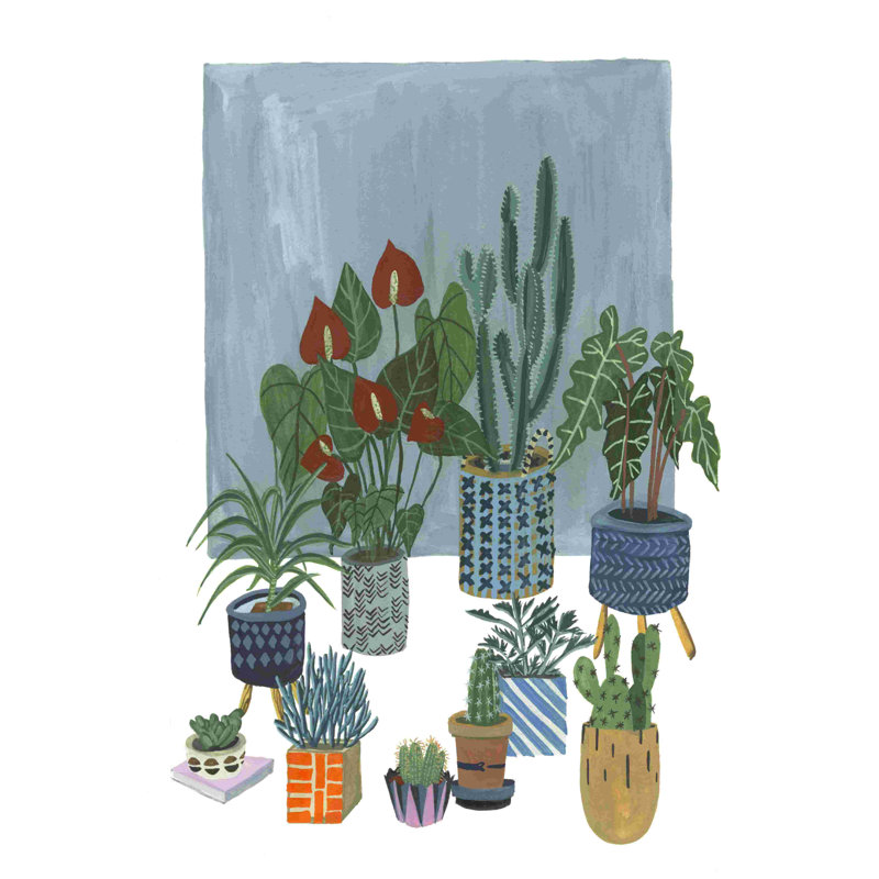 Un portrait de plantes I, H 48 po x l 32 po