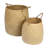 Round Seagrass Storage Baskets with Handles