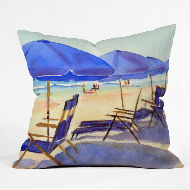 Beach Chairs Coastal Duvet Cover