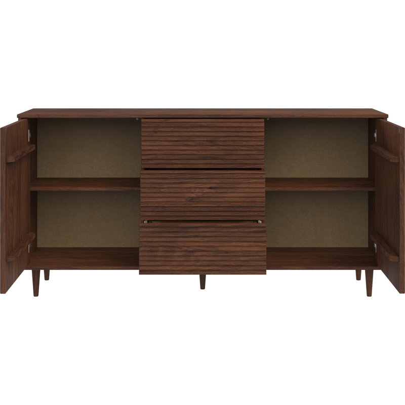 Boblitt 160cm Solid Wood Sideboard, Epresso