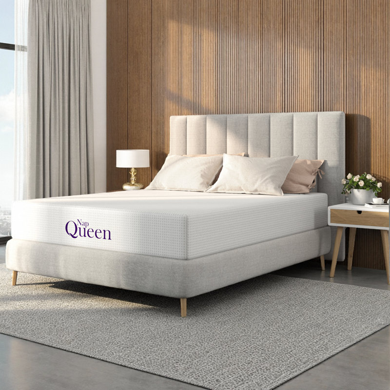 LUMERIS 6 Inch Full Size Memory Foam Mattress - Medium Firm Cooling Charcoal Foam, Spine Support for Stomach Sleepers, Ships in a Box