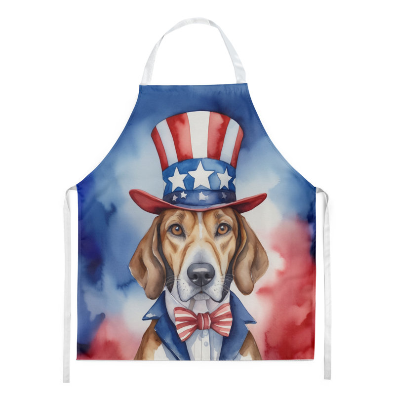 Patriotic American Apron, English Foxhound