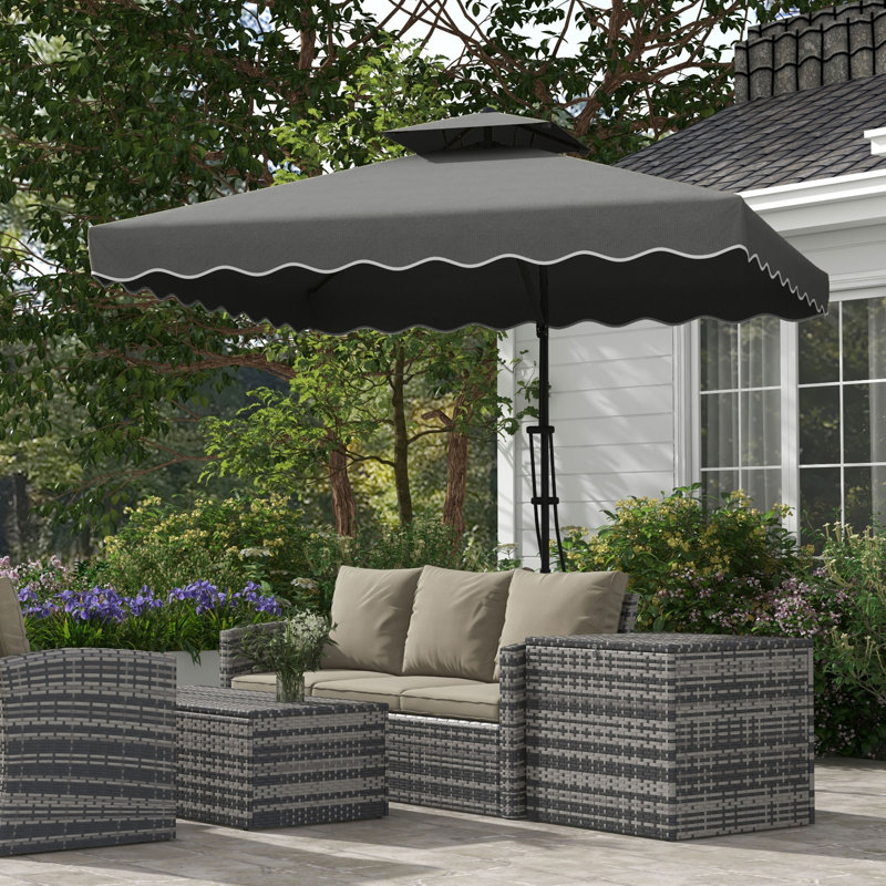 Bricelynn 243cm Cantilever Parasol, Grey