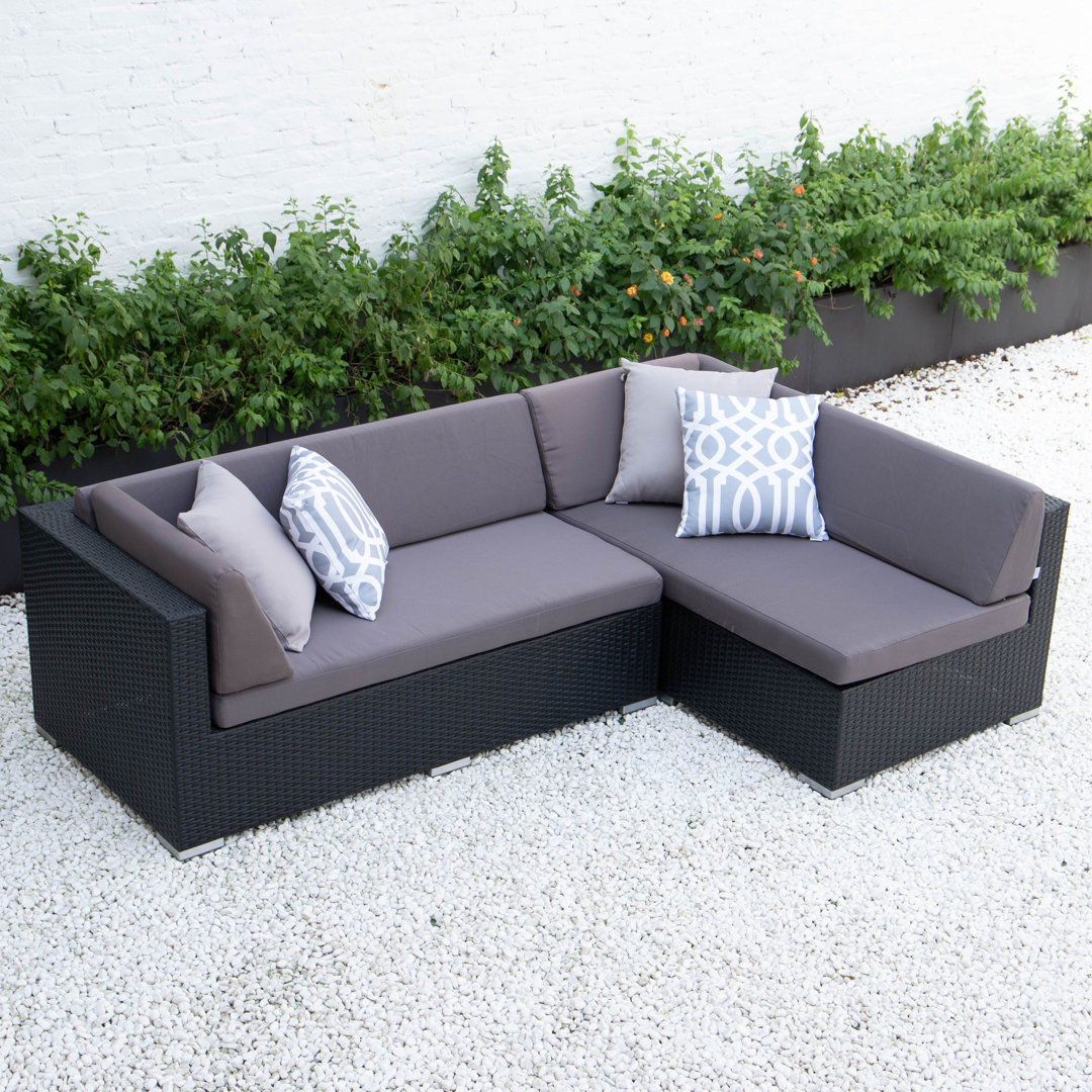 Lounge-Set Dibora aus Rattan