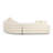 Tov Furniture Lulu Cream Boucle Modular Curved Sectional