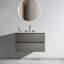 Meuble-lavabo mural de 30 po, gris cosmique, lavabo en céramique, espace de rangement élargi, montage sur évier moderne silencieux, céramique, rangement accru, fonctionnalité-791527847-791527846